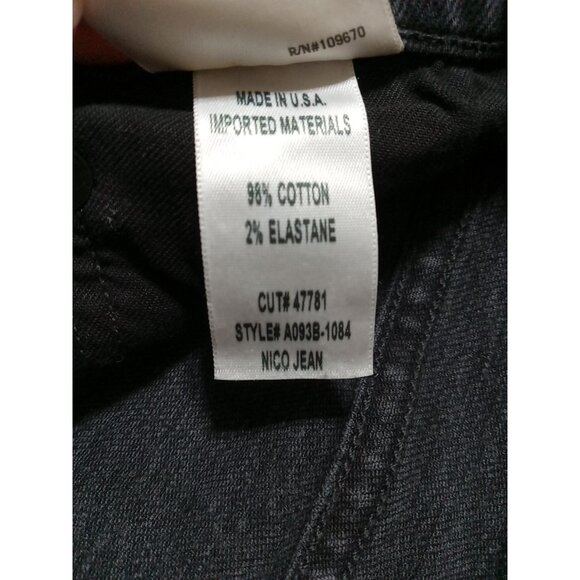 AGOLDE Jeans Womens 25 BLACK faded BUTTON FLY STRAIGHT LEGS ? Preowned Denim - Picture 10 of 12